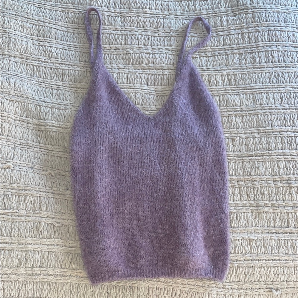Garage Purple Fitted Sleeveless Camisole